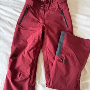 BRAND NEW - Helly Hansen Women’s Burgundy Snow Pants